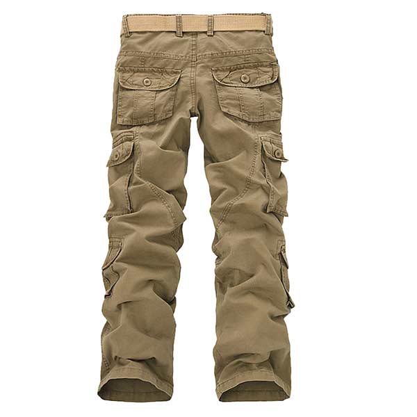 Mens Military Cargo Pants Multi-Pockets Baggy Men Casual Overalls Army ...